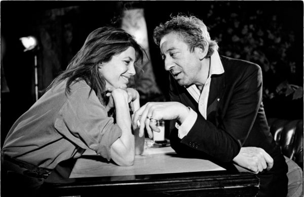 photographie noir et blanc de Serge Gainsbourg et Jane Birkin par Pascal Baril à l'Atelier Galerie Taylor