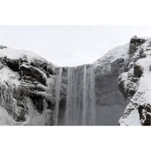 Photo couleur de paysage Skógafoss en hiver en Islande de Michel Eisenlohr, Atelier Galerie Taylor